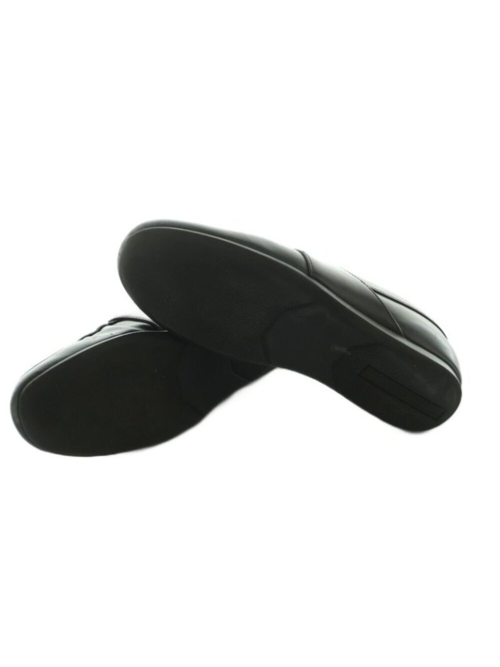 Prada Brushed Leather Loafers Moccasins Cowhide 6 Black - Picture 6 of 9